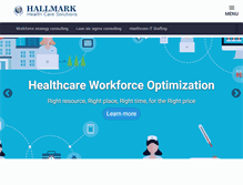 Tablet Screenshot of hallmarkhealthcareit.com